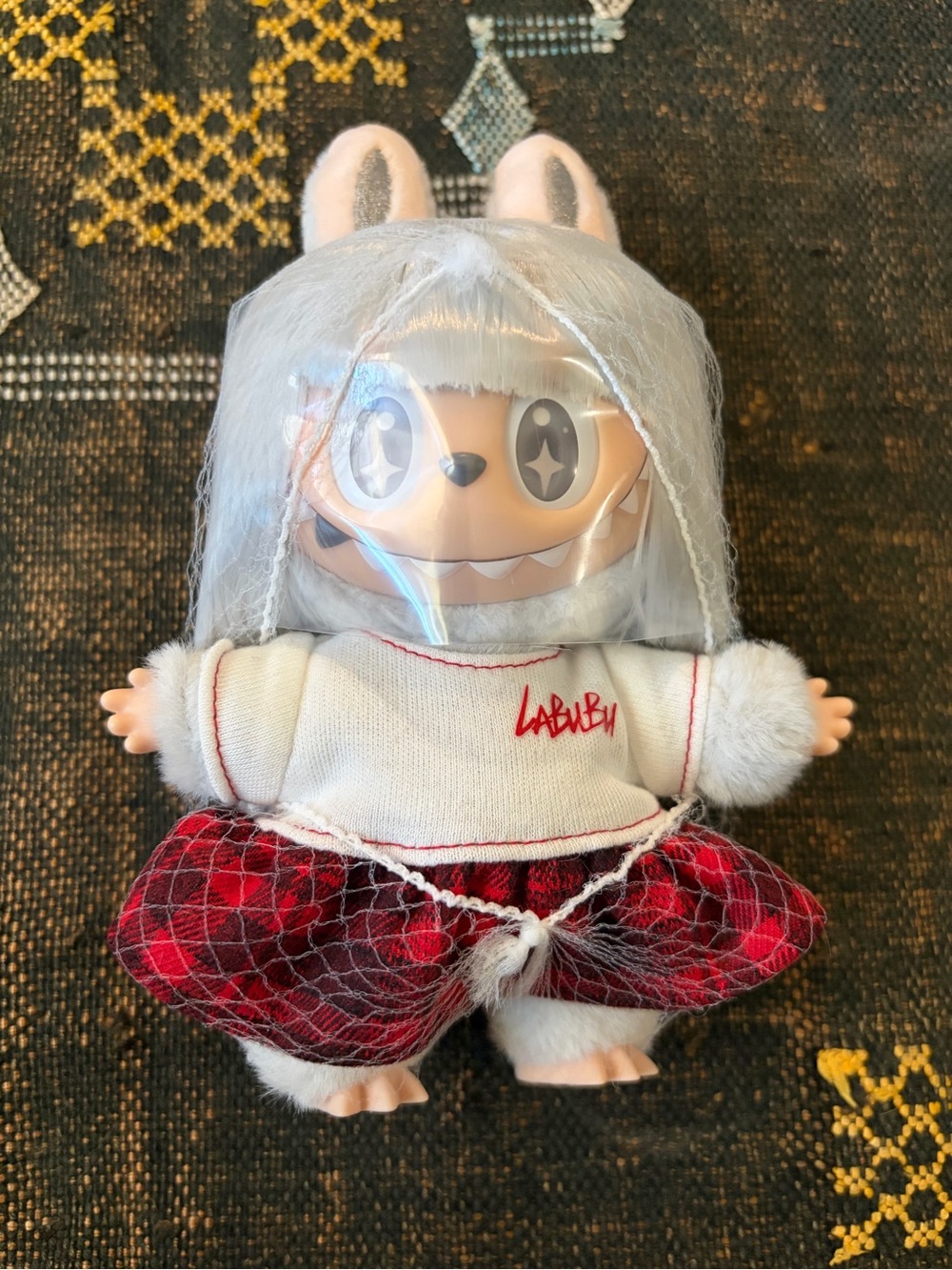 Pop Mart The Monsters Hair Salon vinyl plush pendant series in "Born Rebel"